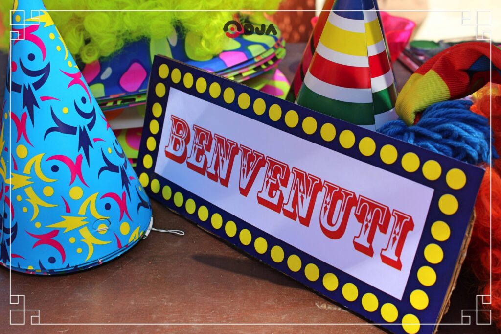 benvenuto alla festa luna park