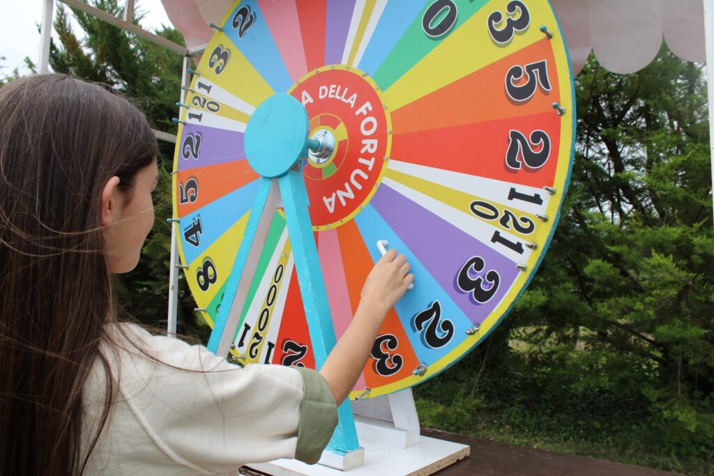 la ruota della fortu a feste compleanno