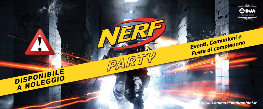 nerf party per eventi e comunioni