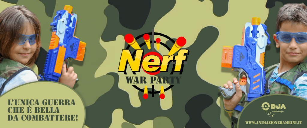 festa a tema nerf party war