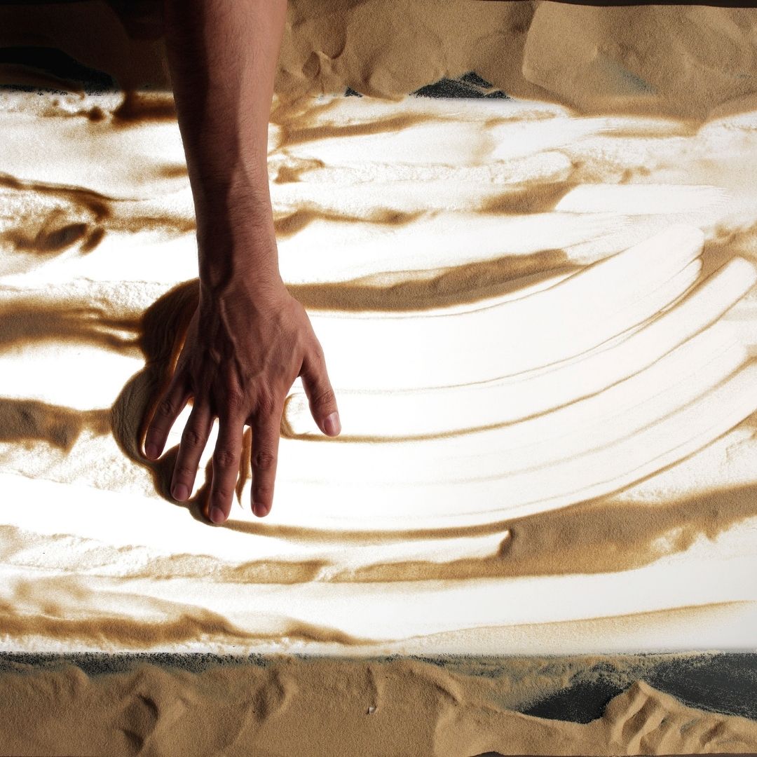 sand artist disegni sabbia